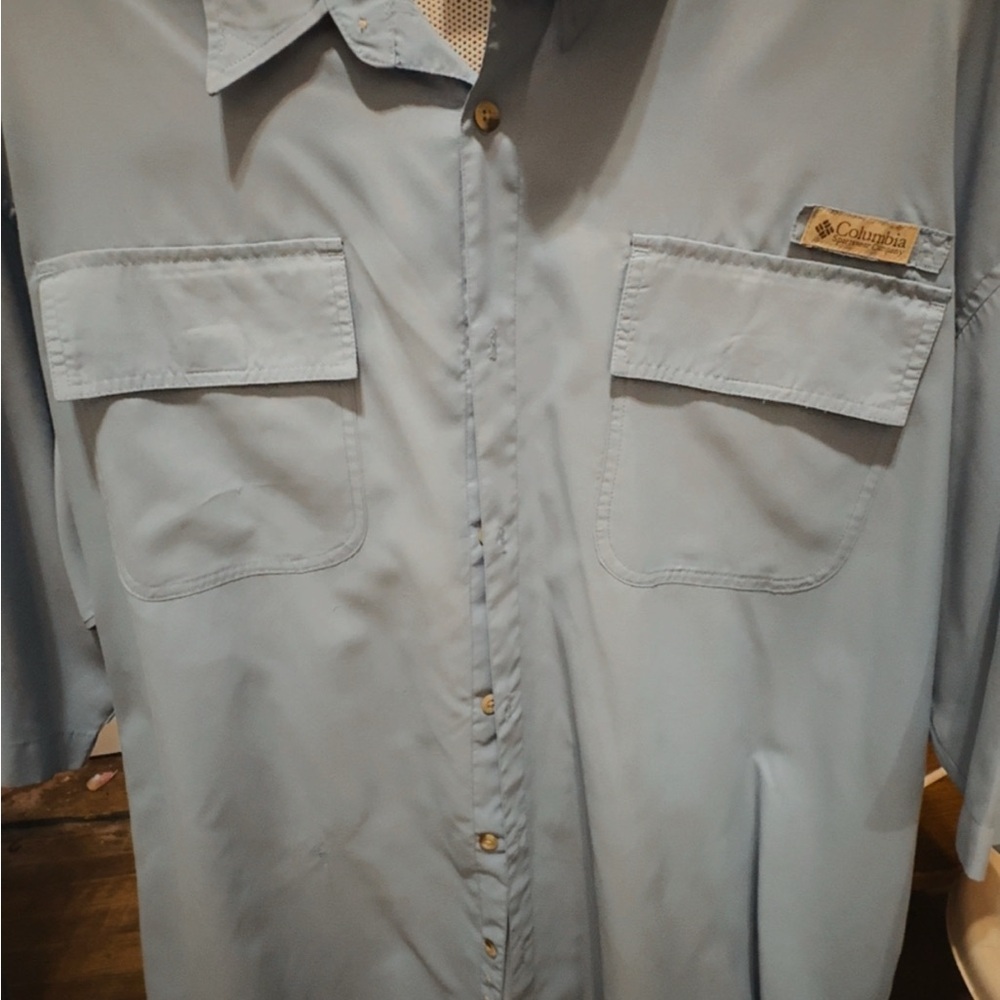 Columbia Men's Sky Blue Casual Shirt